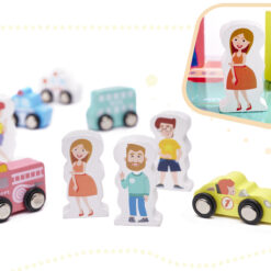 Set 108 de cuburi in galetusa cu sortator de forme geometrice, 3 ani