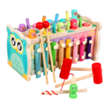 Centru de activitati 4 in 1, Whack a mole, 3 ani