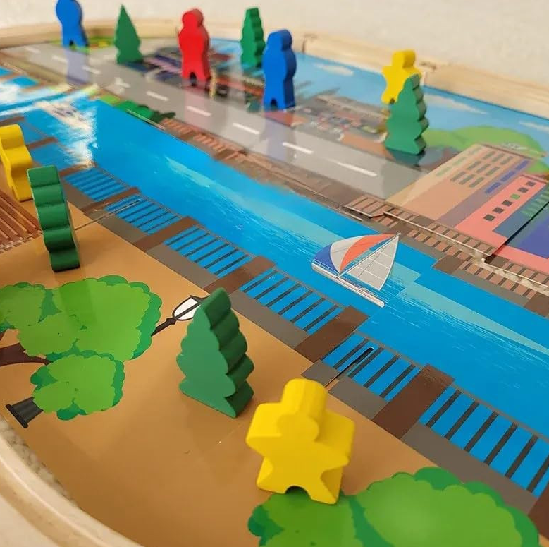 Circuit cu trenulet magnetic, 3 ani+