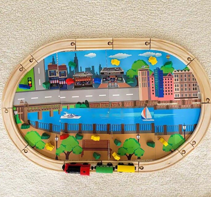 Circuit cu trenulet magnetic, 3 ani+