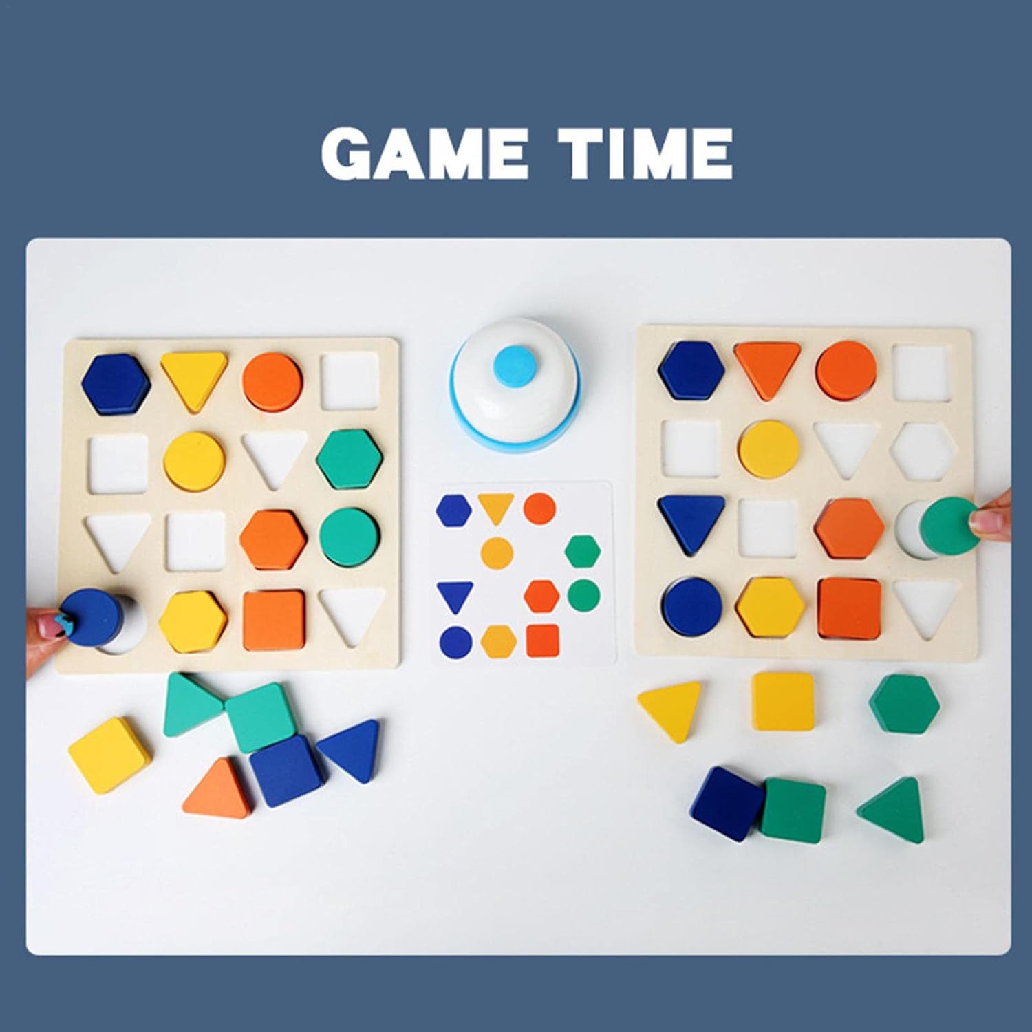 Joc de tip Montessori, joc de logica,Simetria Culorilor, 3 ani+