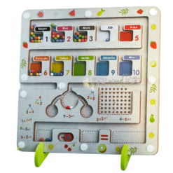 Joc multifunctinal de tip Montessori, Labirint magnetic, 3 ani