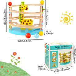 Jucarie de tip Montessori - Circuit cu bile, 3 ani