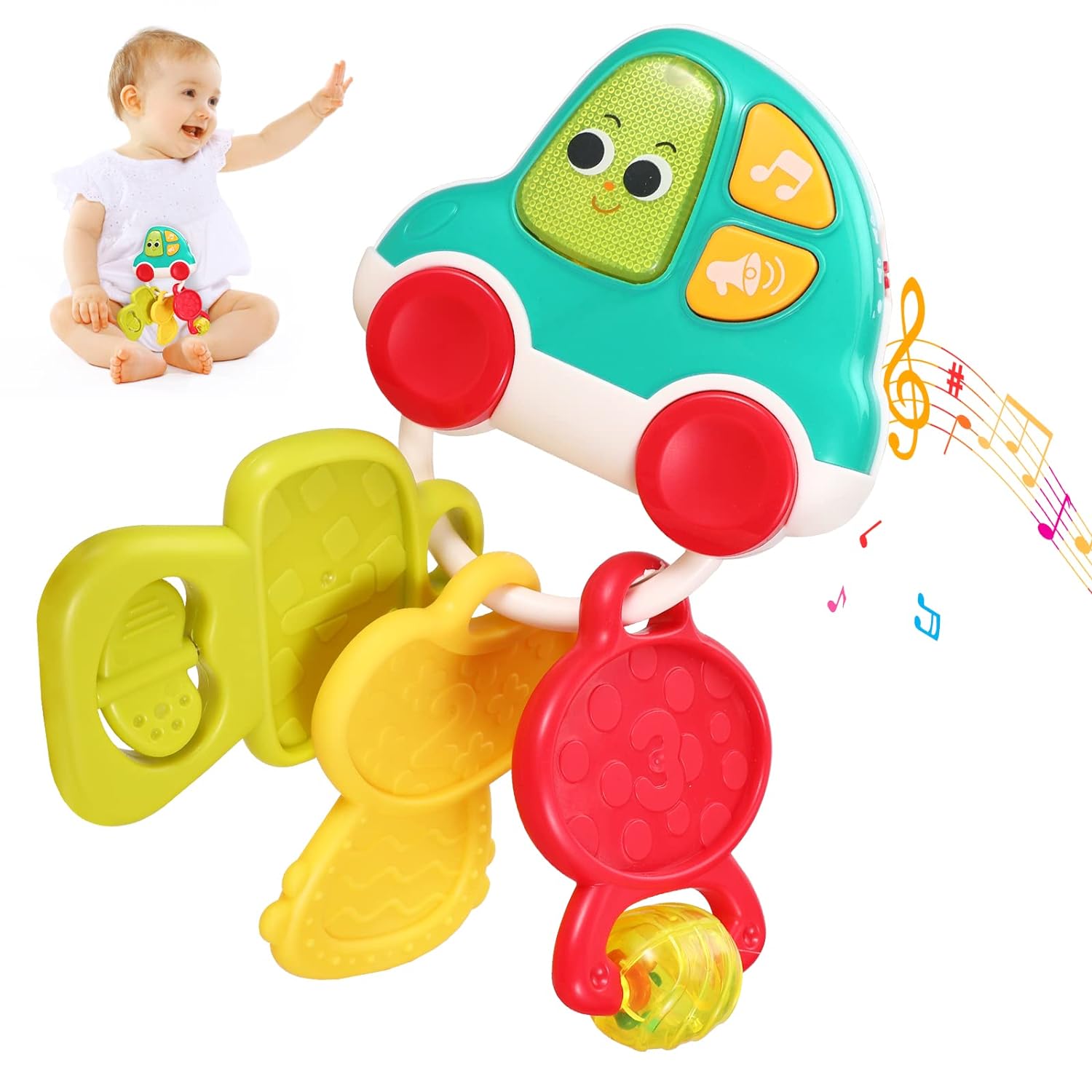 Jucarie dentitie - jucarie cu sunete si lumini, 9 luni+, Hola