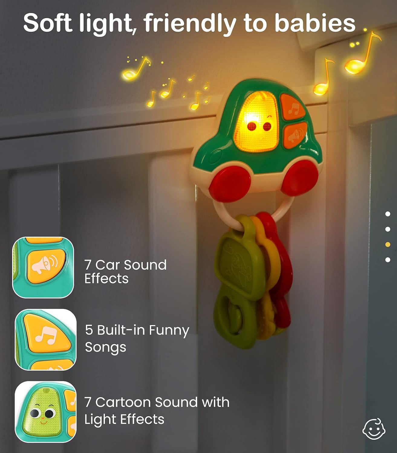 Jucarie dentitie - jucarie cu sunete si lumini, 9 luni+, Hola