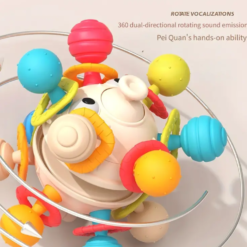 Jucarie interactiva bebelusi - Minge senzoriala, 0 luni+, Peste