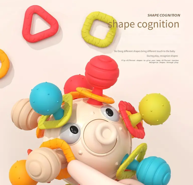 Jucarie interactiva bebelusi - Minge senzoriala, 0 luni+, Peste