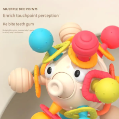 Jucarie interactiva bebelusi - Minge senzoriala, 0 luni+, Peste