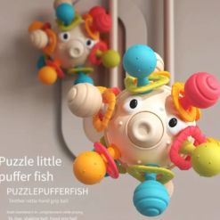 Jucarie interactiva bebelusi - Minge senzoriala, 0 luni+, Peste