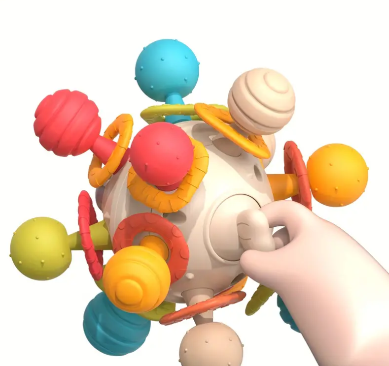 Jucarie interactiva bebelusi - Minge senzoriala, 0 luni+, Peste