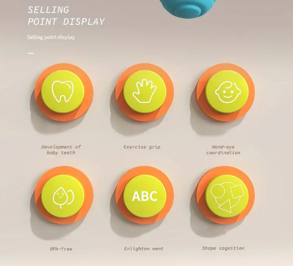 Jucarie interactiva bebelusi - Minge senzoriala, 0 luni+, Peste