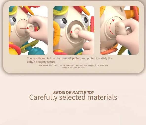 Jucarie interactiva bebelusi - Minge senzoriala, 0 luni+, Peste