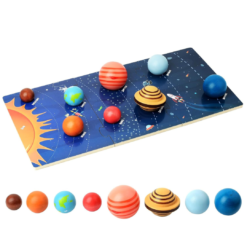 Puzzle educativ 3D, Sistemul Solar, 3 ani +