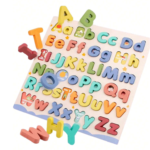 Puzzle litere mari si mici, in limba engleza, 3 ani