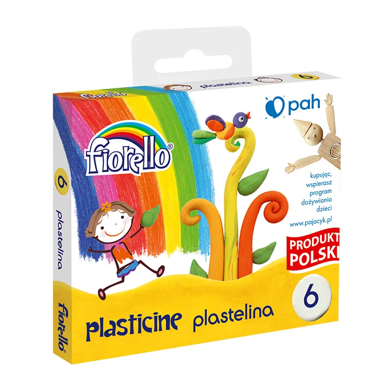 Set Plastilina 6 Culori, Fiorello, 96 grame
