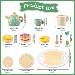 Set de ceai cu 15 accesorii din lemn, 3 ani 07