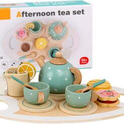 Set de ceai cu 15 accesorii din lemn, 3 ani 07