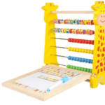 Abac cu tabla de scris si 2 fete, litere si cifre magnetice