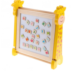 Abac cu tabla de scris si 2 fete, litere si cifre magnetice