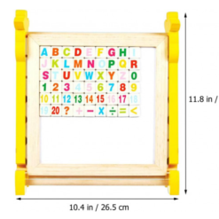 Abac cu tabla de scris si 2 fete, litere si cifre magnetice