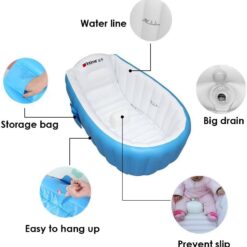 Cada Gonflabila, albastru, 90x60 cm