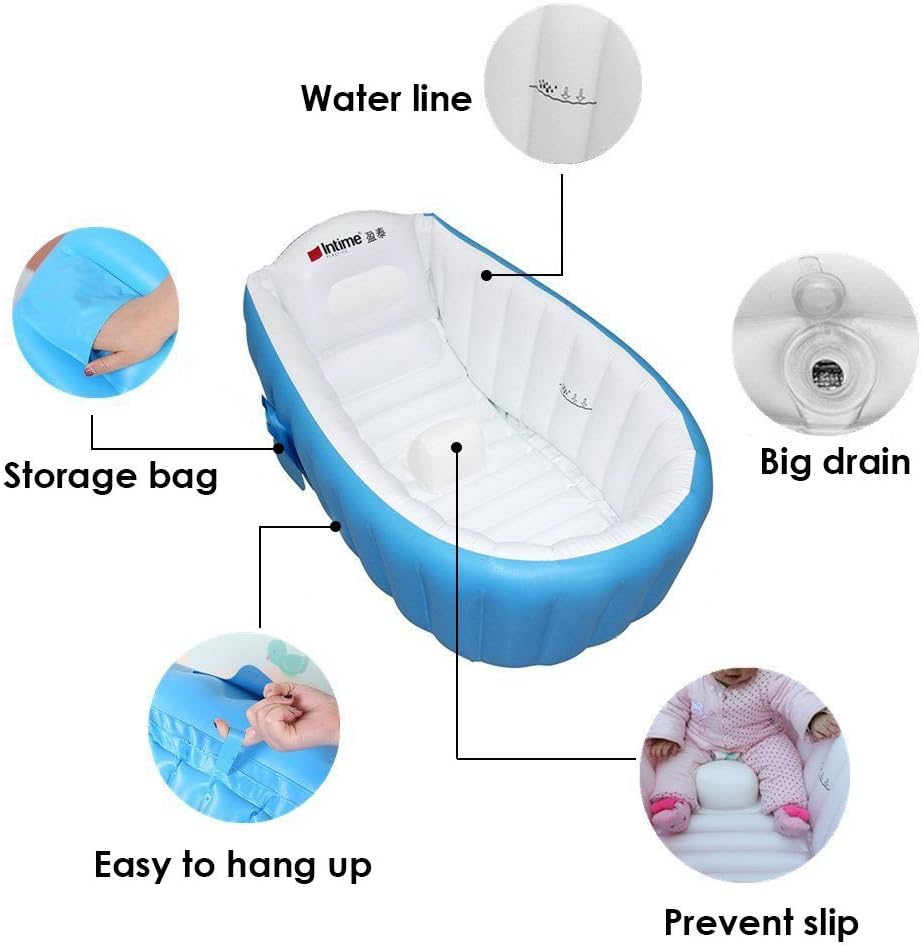 Cada Gonflabila, albastru, 90x60 cm