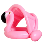 Colac Flamingo cu parasolar, tip barcuta.