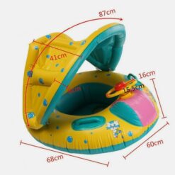 Colac multifunctional cu parasolar si volan, tip barcuta, 6 luni-3 ani 01