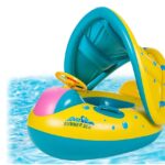 Colac multifunctional cu parasolar si volan, tip barcuta, 6 luni-3 ani