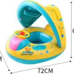 Colac multifunctional cu parasolar si volan, tip barcuta, 6 luni-3 ani 01