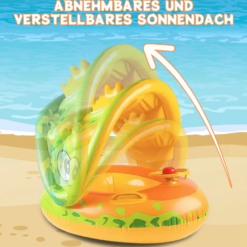 Colac multifunctional cu parasolar si volan, tip barcuta, Dino