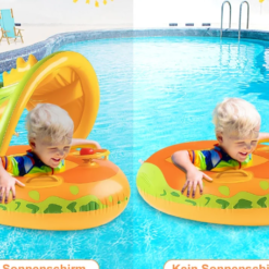 Colac multifunctional cu parasolar si volan, tip barcuta, Dino