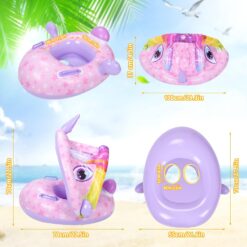 Colac multifunctional cu parasolar si volan, tip barcuta, Unicorn