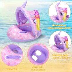 Colac multifunctional cu parasolar si volan, tip barcuta, Unicorn
