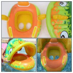 Colac multifunctional cu parasolar tip barcuta, Dino, 6 LUNI-3 ANI 03