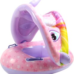Colac multifunctional cu parasolar tip barcuta, Unicorn, 6 LUNI-3 ANI 001