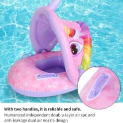 Colac multifunctional cu parasolar tip barcuta, Unicorn, 6 LUNI-3 ANI 001