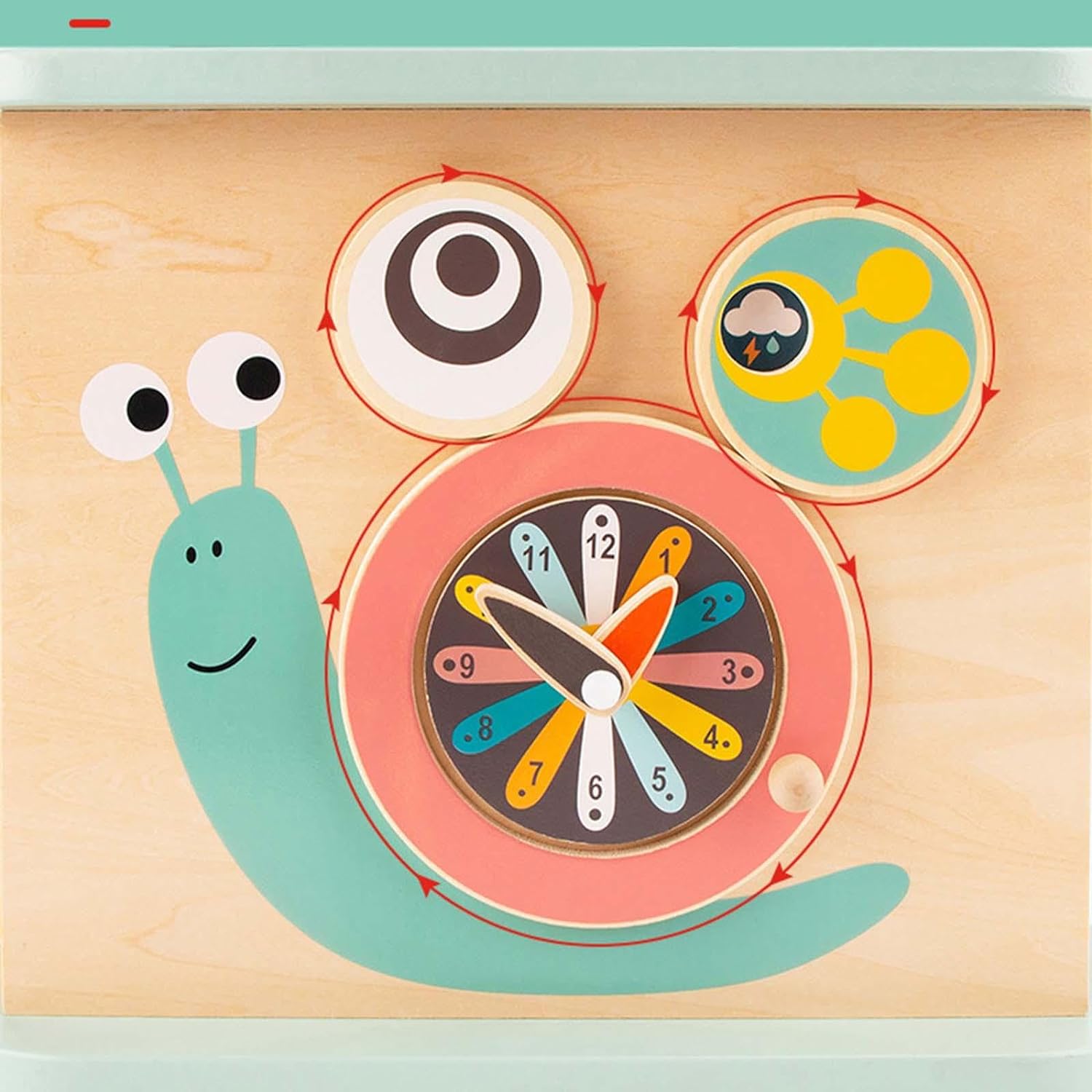 Cub Educativ bebe, din lemn cu 8 in 1 activitati, 3 ani