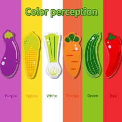 Joc de societate Jenga, 55 piese, Legume, 3 ani+