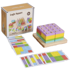 Joc de sortare, potrivire si stivuire forme geometrice, 3 ani