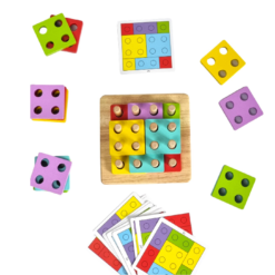 Joc de sortare, potrivire si stivuire forme geometrice, 3 ani