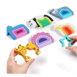 Puzzle Incastru cu piese groase, 24 piese, Animale