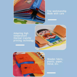 Carte senzoriala si educativa cu activitati de tip montessori, 2 ani+