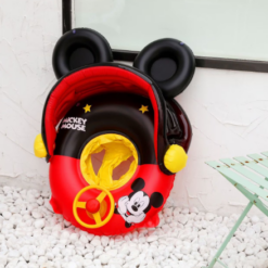 Colac multifunctional cu parasolar si volan, tip barcuta, Mickey