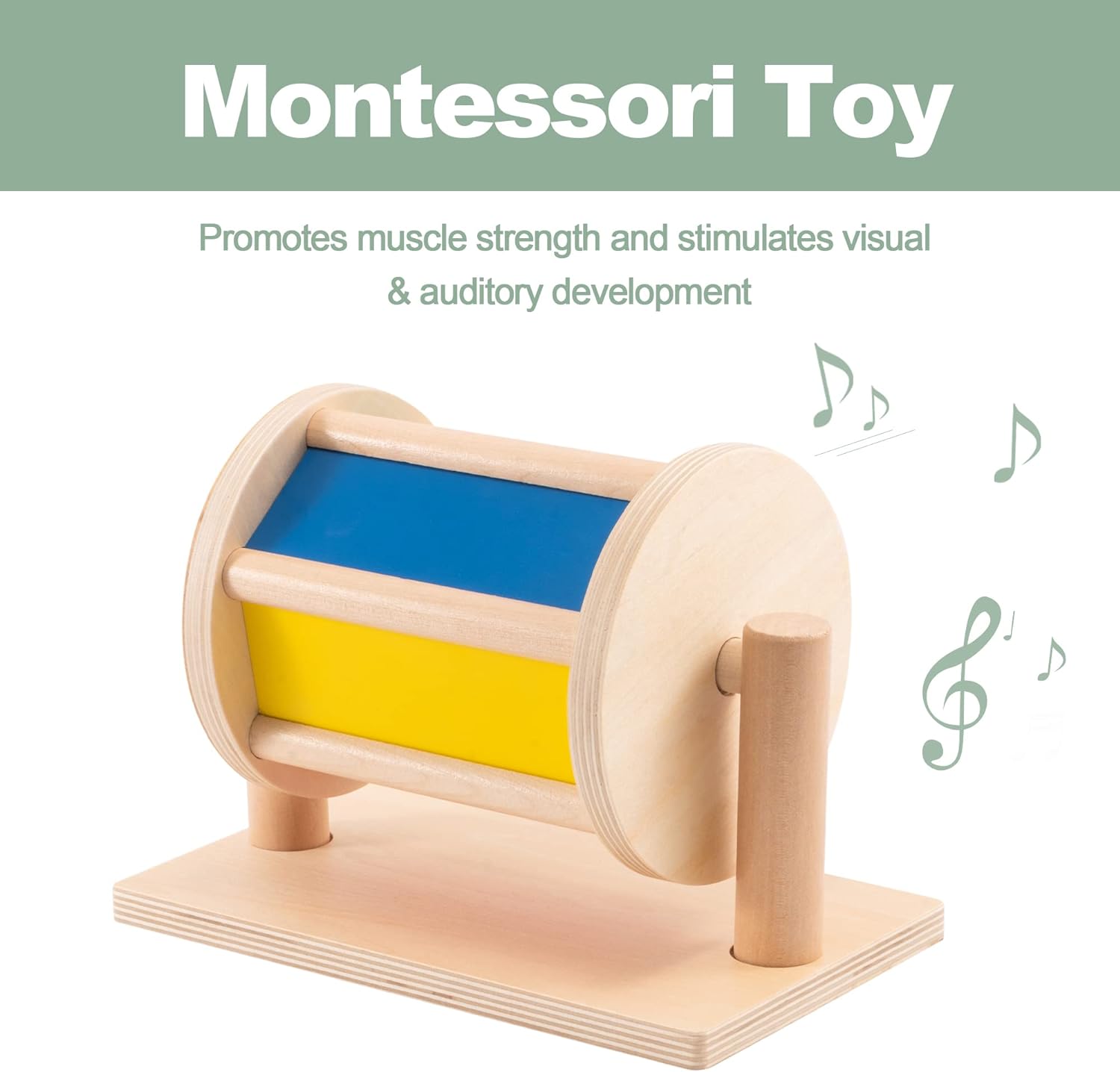 Joc de tip Montessori ,Tambur, 6 LUNI+ 02