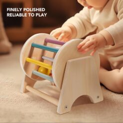 Joc de tip Montessori,Tambur cu bile