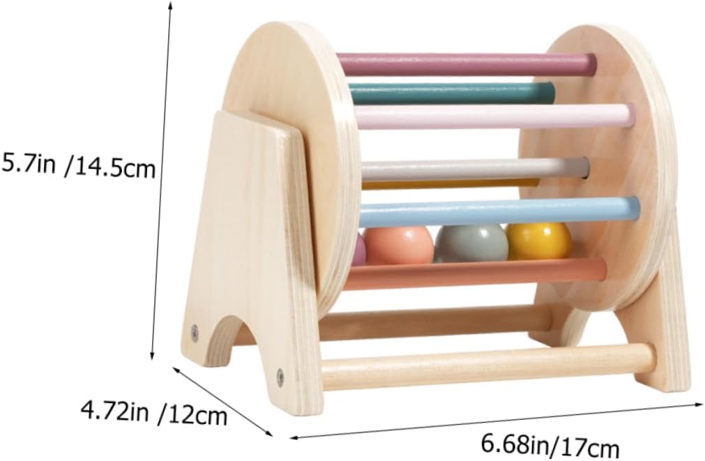 Joc de tip Montessori,Tambur cu bile