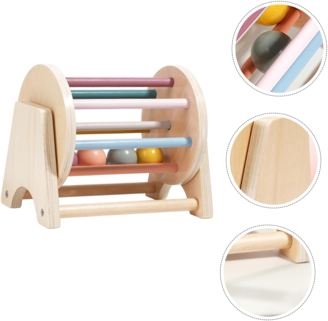 Joc de tip Montessori,Tambur cu bile