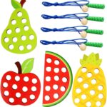 Joc dexteritate si indemanare Fructe, joc de snuruit, 3 ani