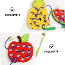 Joc dexteritate si indemanare Fructe, joc de snuruit, 3 ani